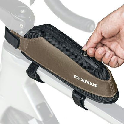 ROCKBROS Fahrradtasche Reflektierende Oberrohrtasche Dunkelgrün 0.65L