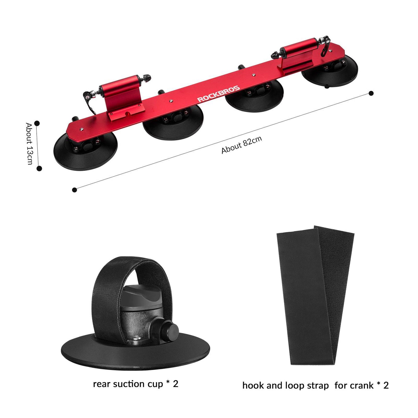 ROCKBROS Fahrradträger Fahrrad Dachträger mit Saugnäpfe Schnellmontage