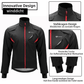 ROCKBROS Winter Jacke Herren Windschutz Radsportanzug