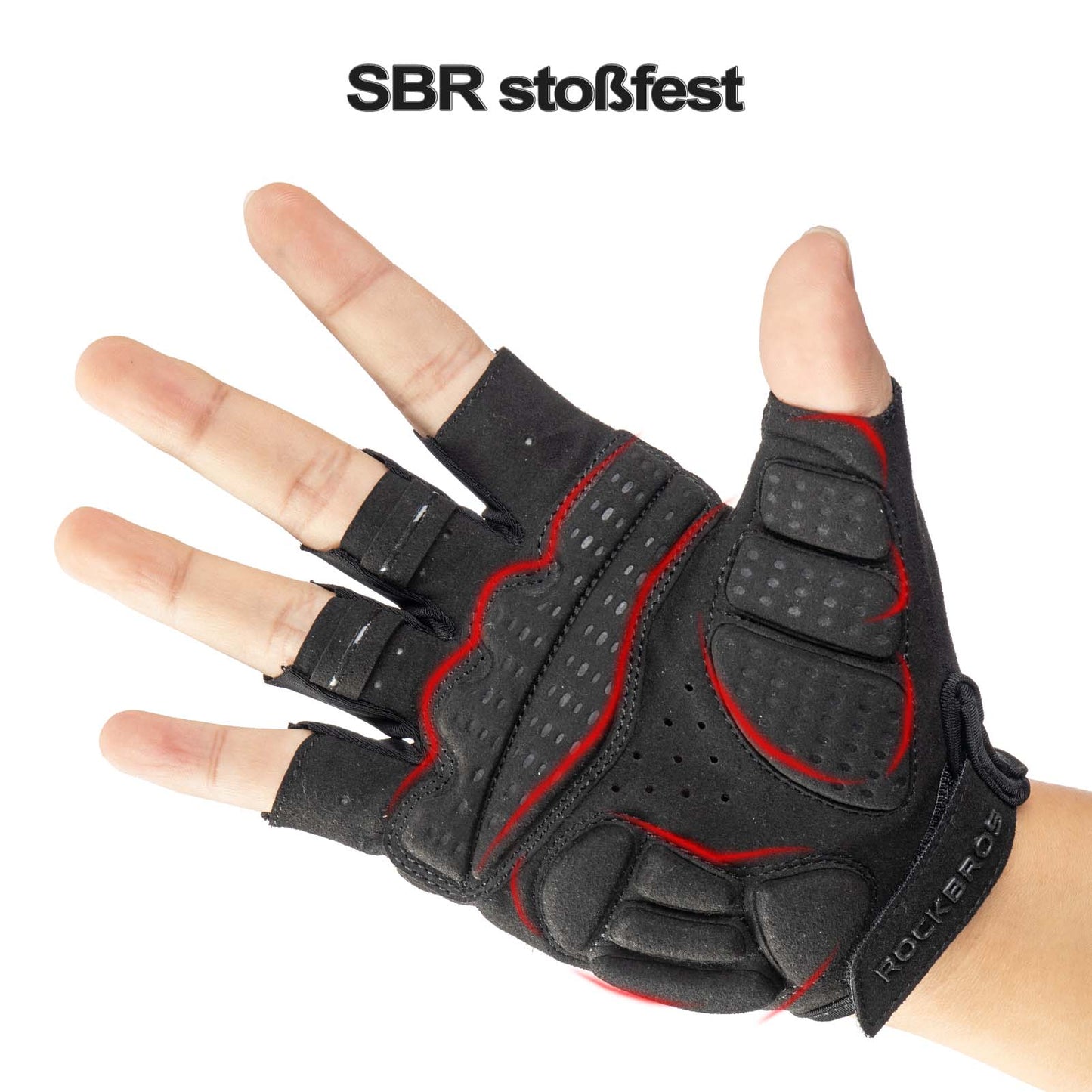 ROCKBROS Frühlings- und Herbst-Sport-Reithandschuhe Anti-Rutsch und reflektierend