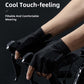 ROCKBROS Gel gemusterte Rutschfeste Halbfinger-Reithandschuhe