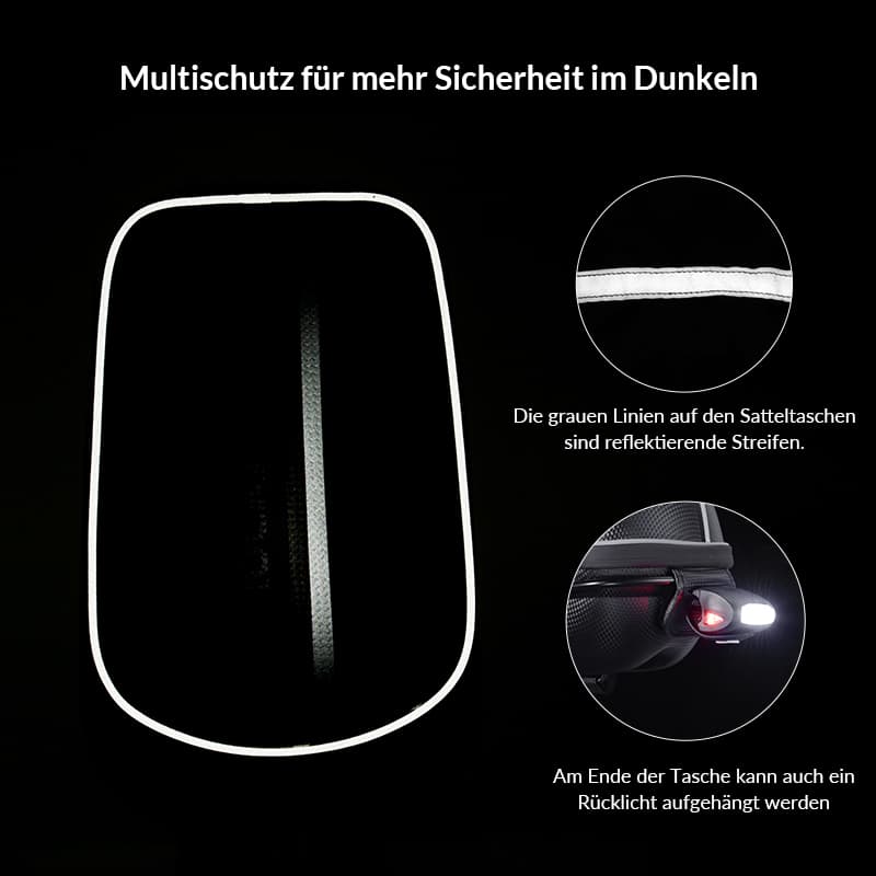 ROCKBROS Gepäckträgertasche Wasserfest Schnellspanner Design mit Halterung