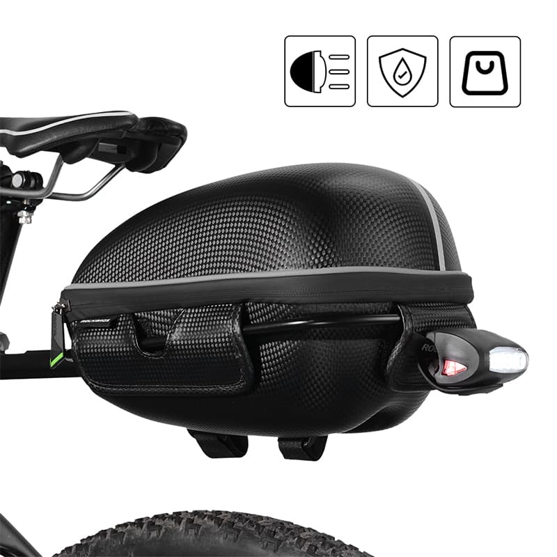 ROCKBROS Gepäckträgertasche Wasserfest Schnellspanner Design mit Halterung