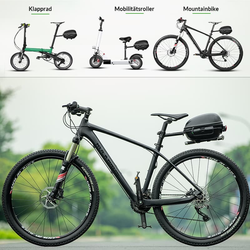 ROCKBROS Gepäckträgertasche Wasserfest Schnellspanner Design mit Halterung