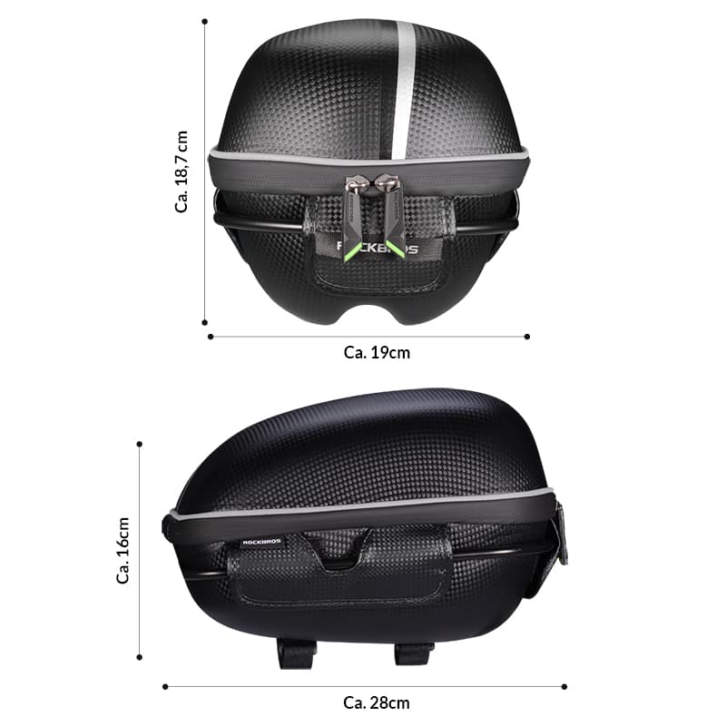 ROCKBROS Gepäckträgertasche Wasserfest Schnellspanner Design mit Halterung
