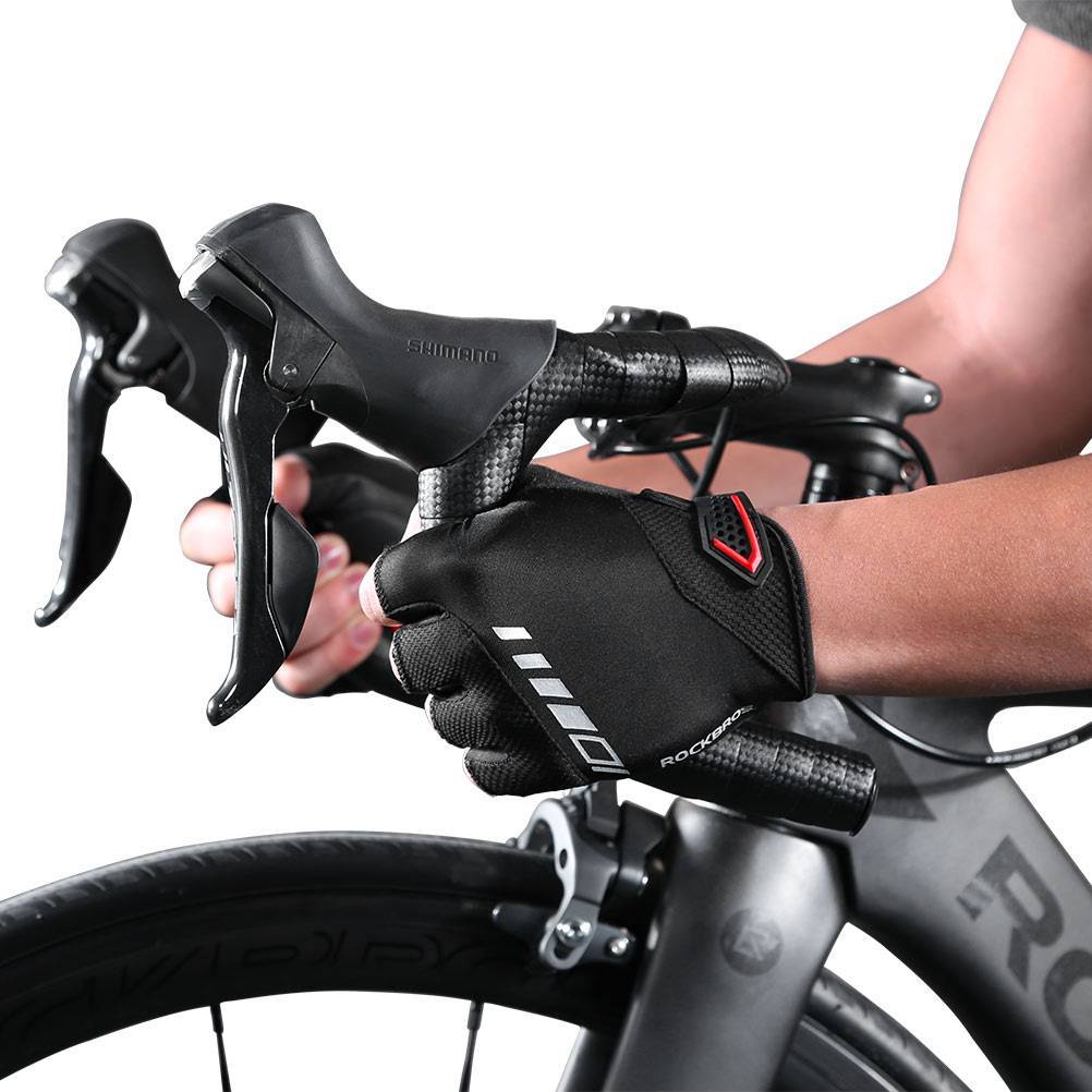 ROCKBROS Halbfinger MTB Handschuhe für Herren und Damen rutschfeste