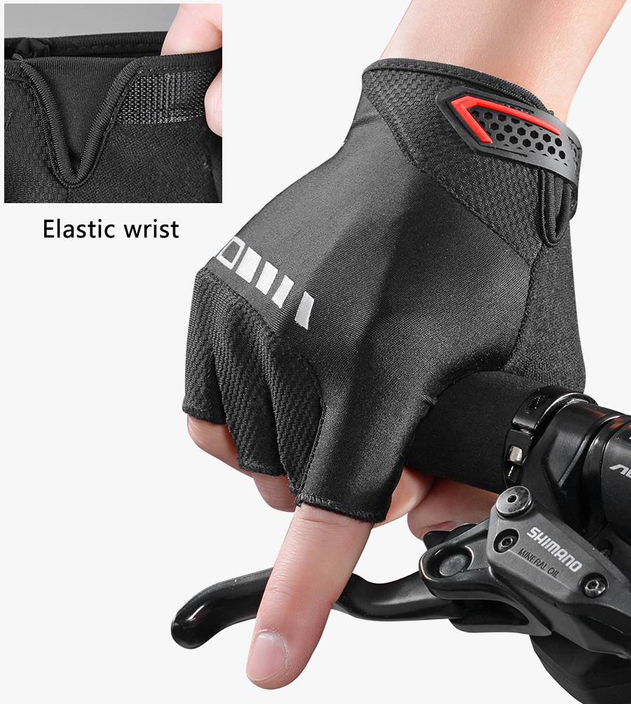 ROCKBROS Halbfinger MTB Handschuhe für Herren und Damen rutschfeste