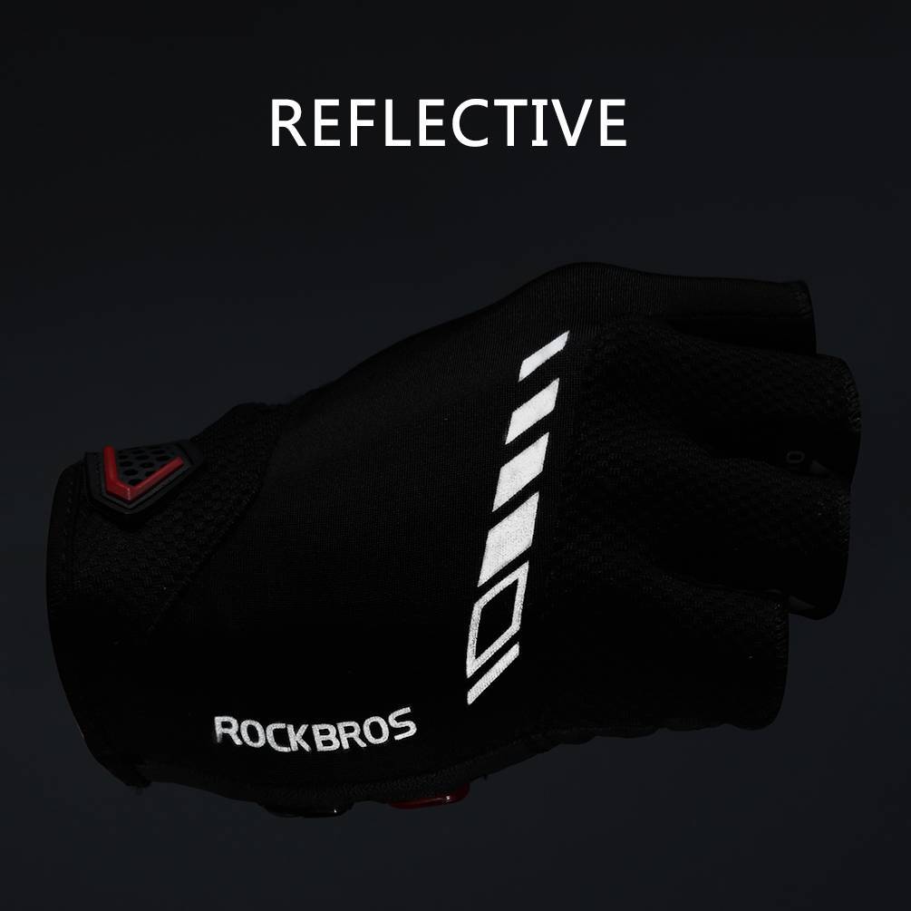 ROCKBROS Halbfinger MTB Handschuhe für Herren und Damen rutschfeste