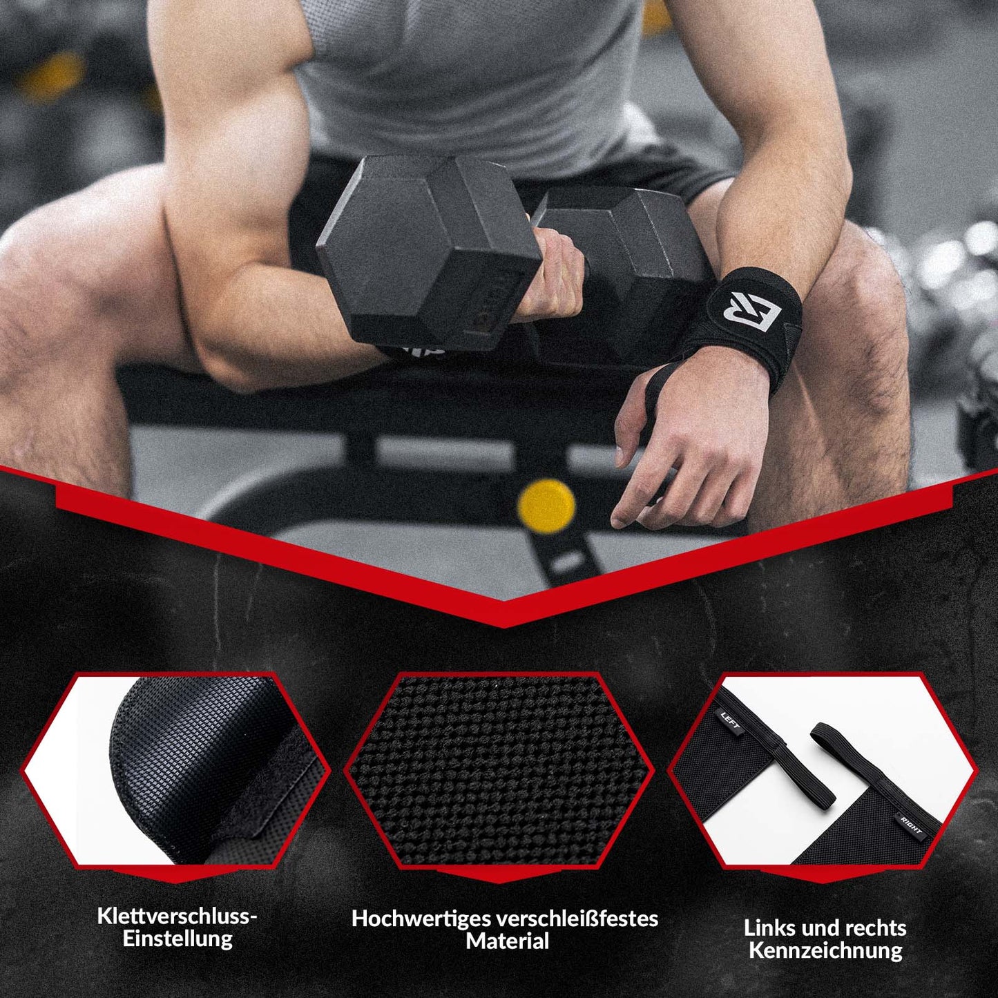 Handgelenkbandage 1 Paar Atmungsaktive Zughilfen für Training & Fitness