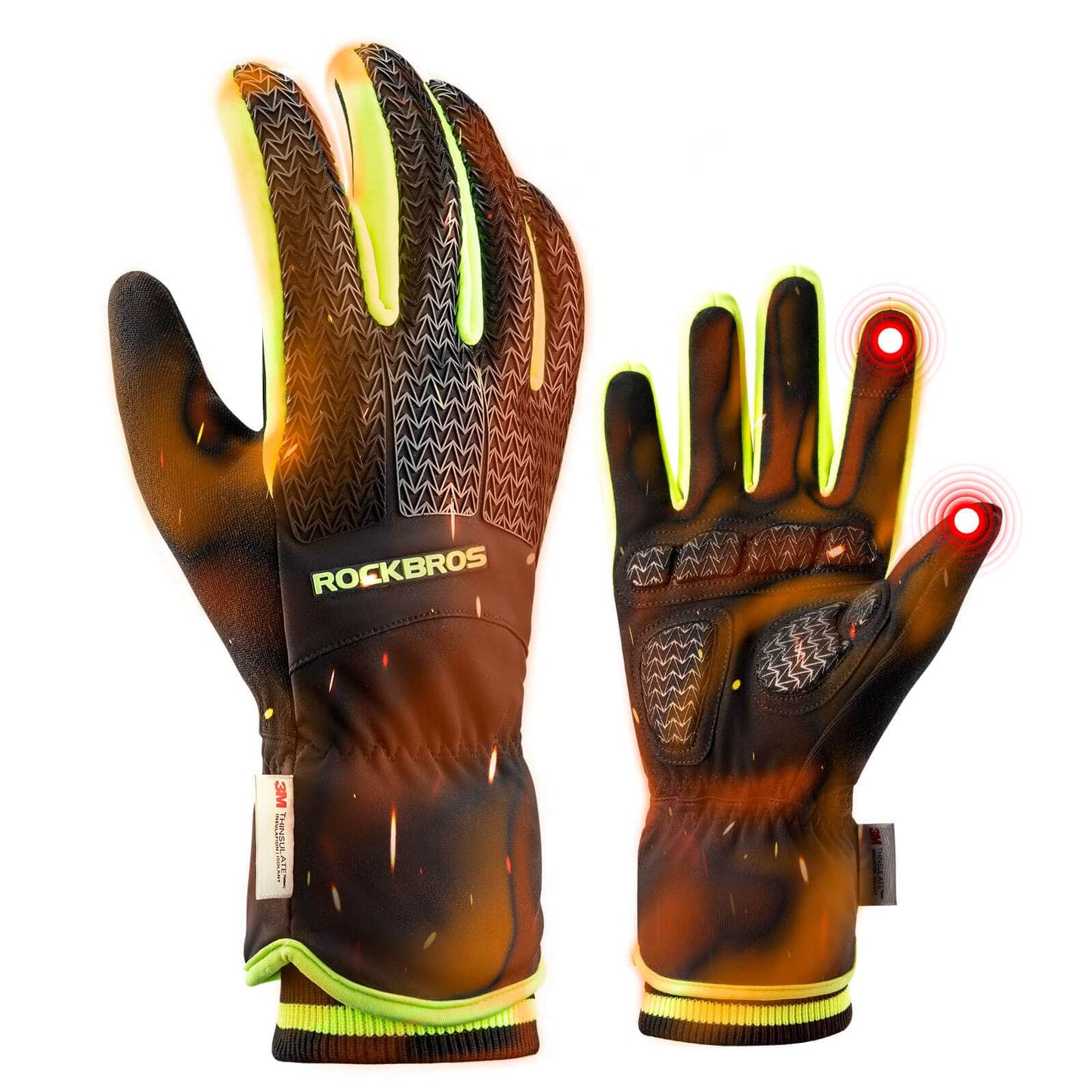 ROCKBROS Handschuhe Fahrradhandschuhe Touchscreen Thinsulate Skihandschuh