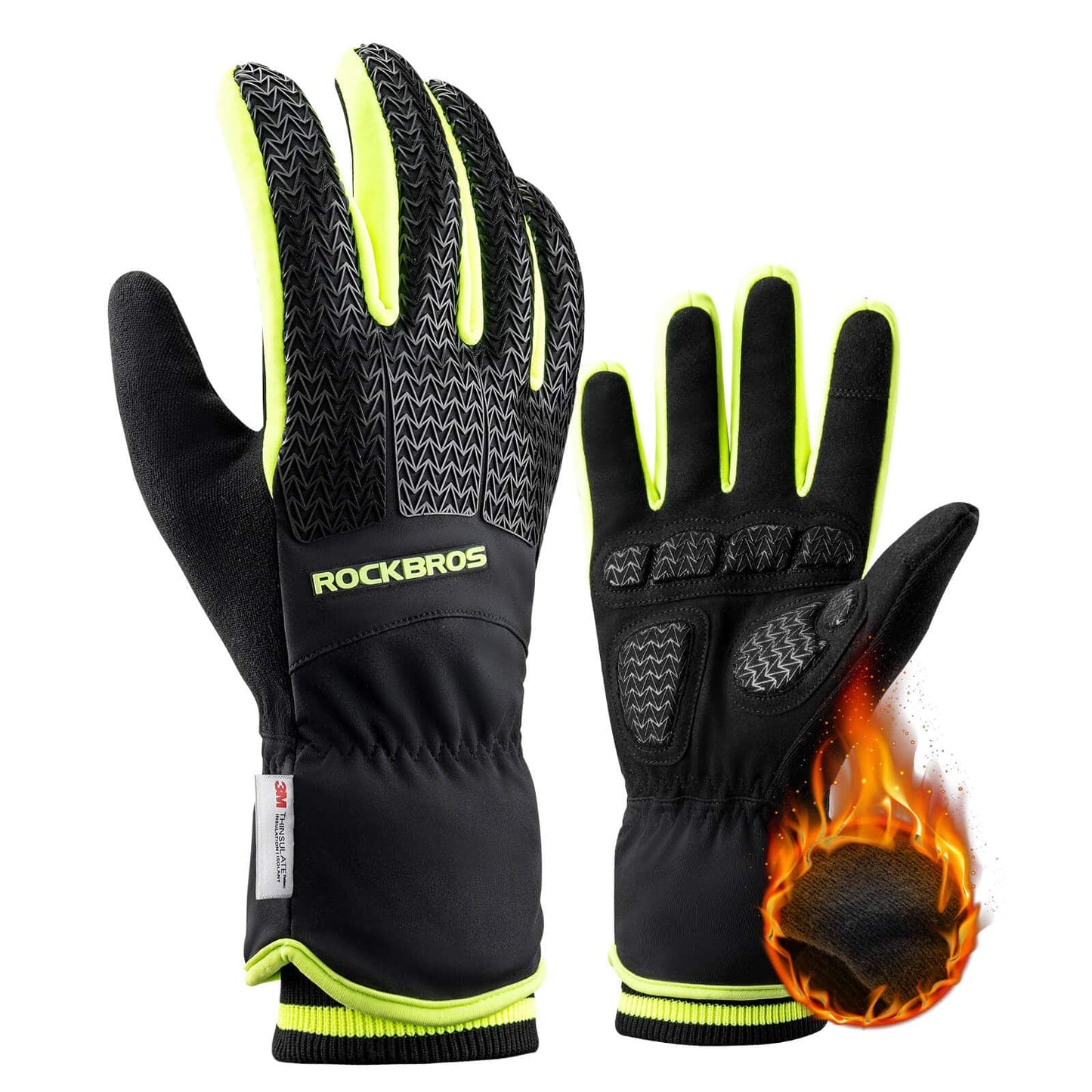 ROCKBROS Handschuhe Fahrradhandschuhe Touchscreen Thinsulate Skihandschuh