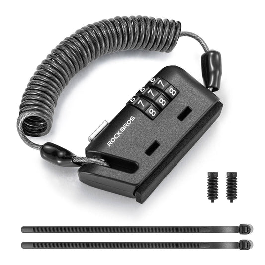 ROCKBROS Helm schloss 150 cm Zahlenschloss 3-stellig Zahlencode