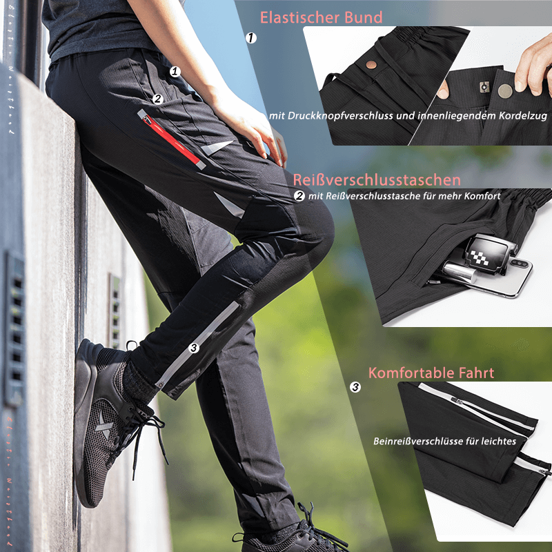 ROCKBROS Herren Radlerhose Atmungsaktiv Lang Fahrradhose M-4XL