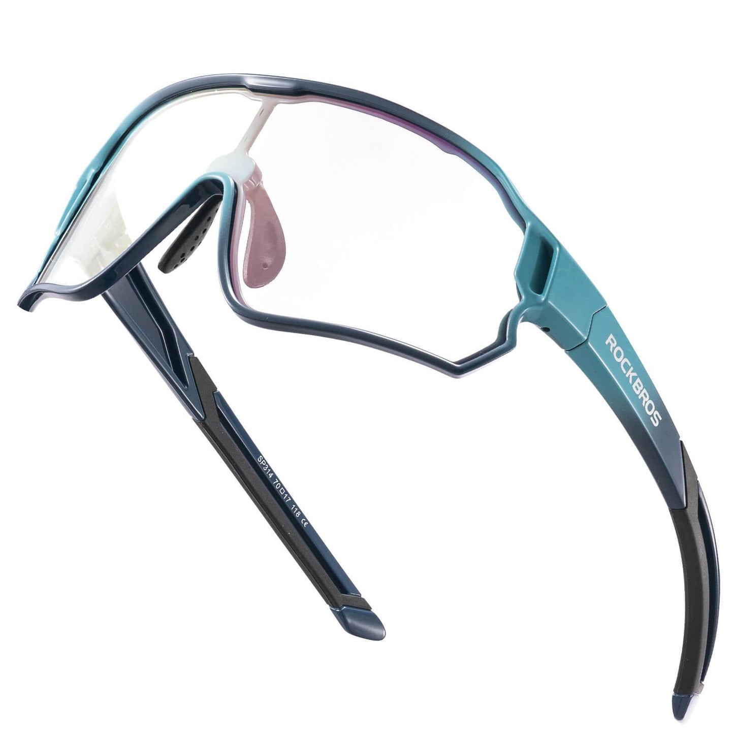 ROCKBROS Kinder Fahrradbrille UV400-Schutz Selbsttönend Sonnenbrille