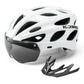 ROCKBROS Kinder Fahrradhelm mit integrierter abnehmbarer Magnetbrillen & Visier