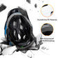 ROCKBROS Kinderhelm BMX MTB Downhill Helm mit Abnehmbarem Kinnschutz und Krempe