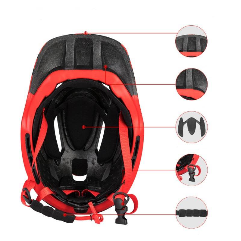 ROCKBROS Kinderhelm Integralhelm mit Abnehmbare Kinnschutz für Jungen/Mädchen