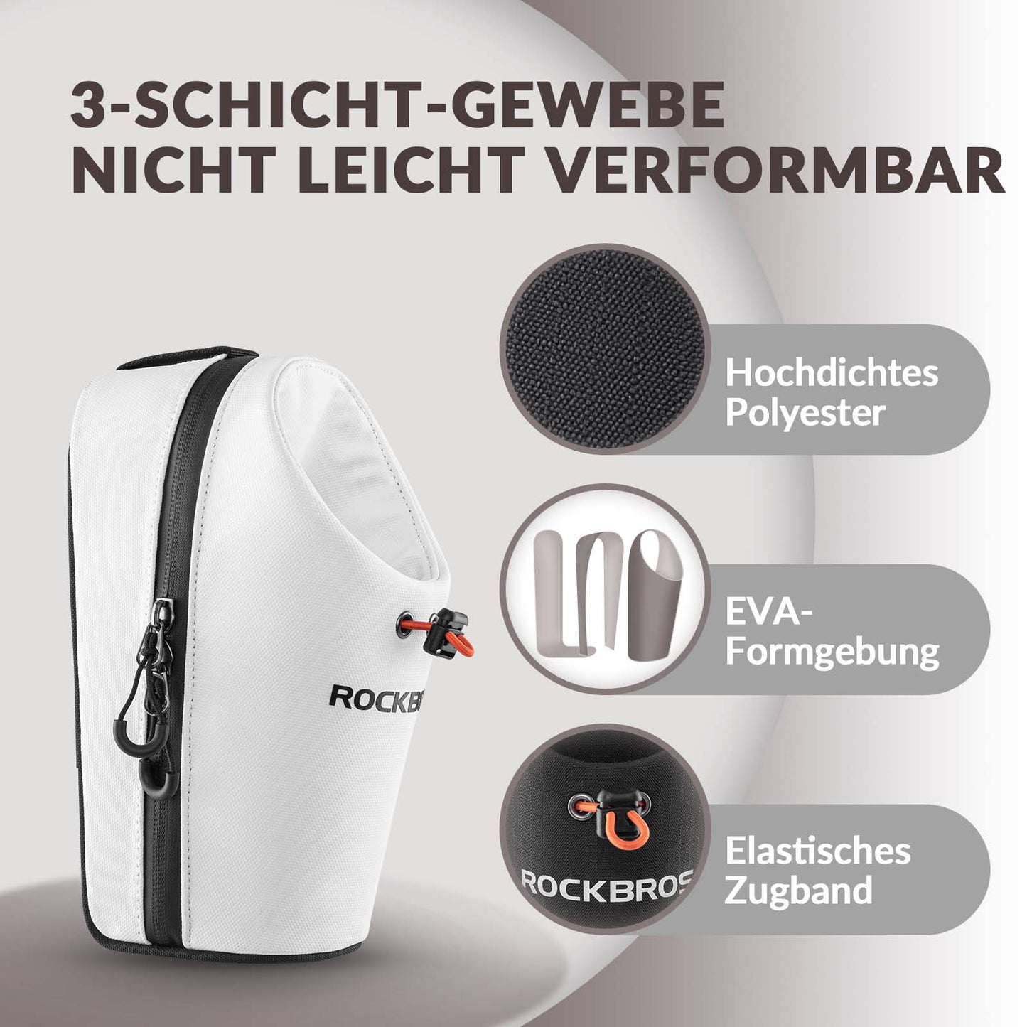 ROCKBROS Lenkertasche Flaschentasche Trinkflaschenhalter Multifunktionales Design