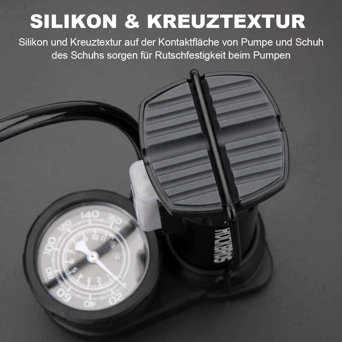 ROCKBROS Mini Fußpumpen Luftpumpe s manometrom