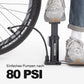 ROCKBROS Mini Tragbare Luftpumpe Fußpumpen für alle Ventile SV/AV