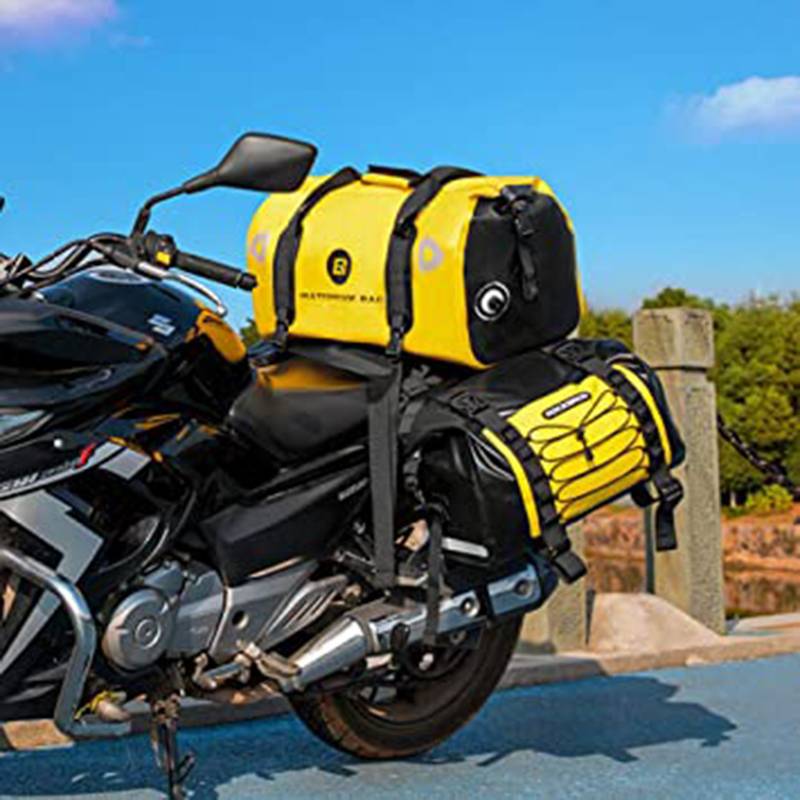 ROCKBROS Motorrad Gepäckträgertaschen wasserdicht Motorradtasche 62L