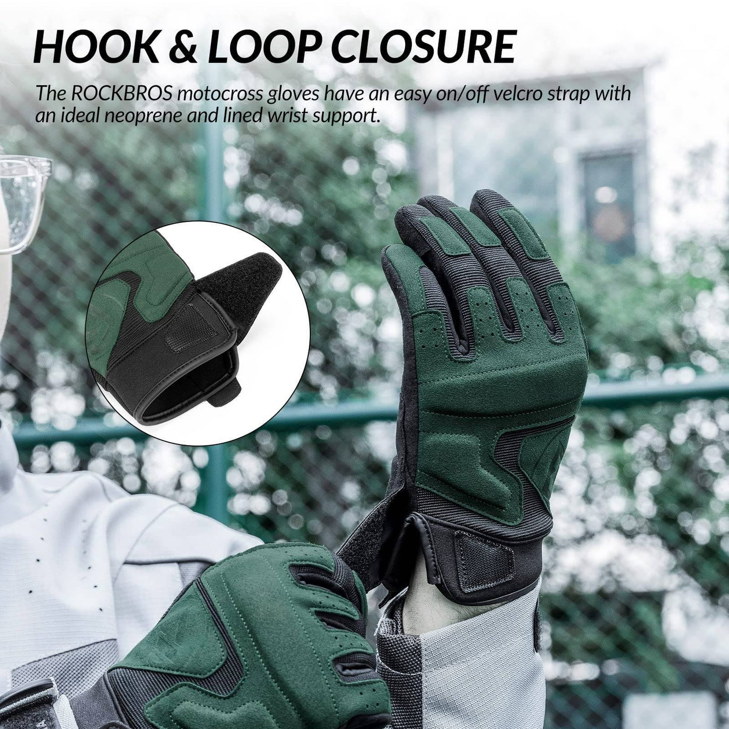 ROCKBROS Motorradhandschuhe Winddichte Touchscreen Herren Handschuhe