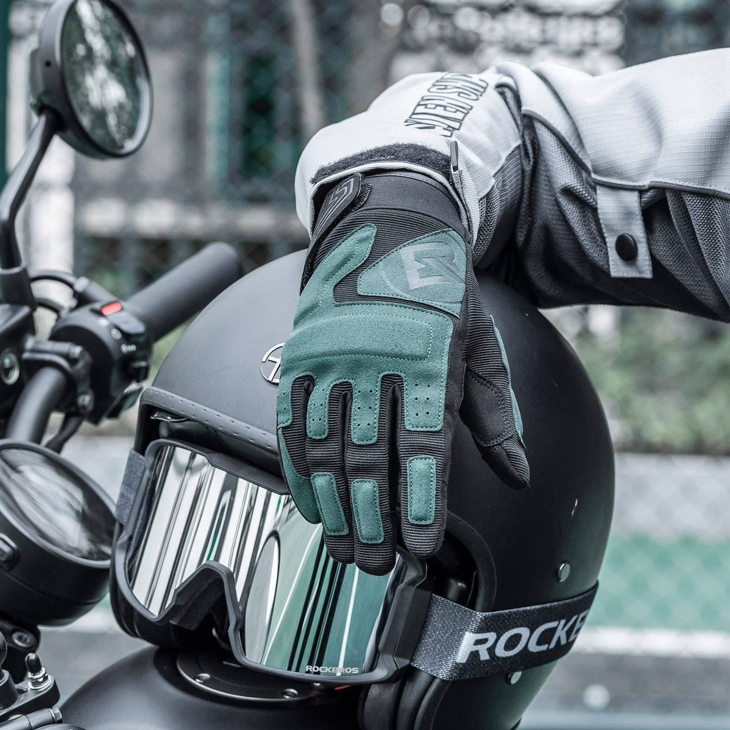 ROCKBROS Motorradhandschuhe Winddichte Touchscreen Herren Handschuhe