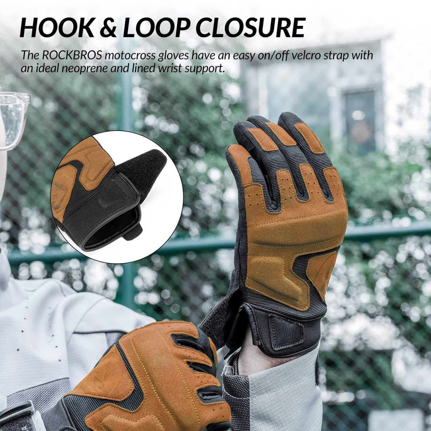 ROCKBROS Motorradhandschuhe Winddichte Touchscreen Herren Handschuhe