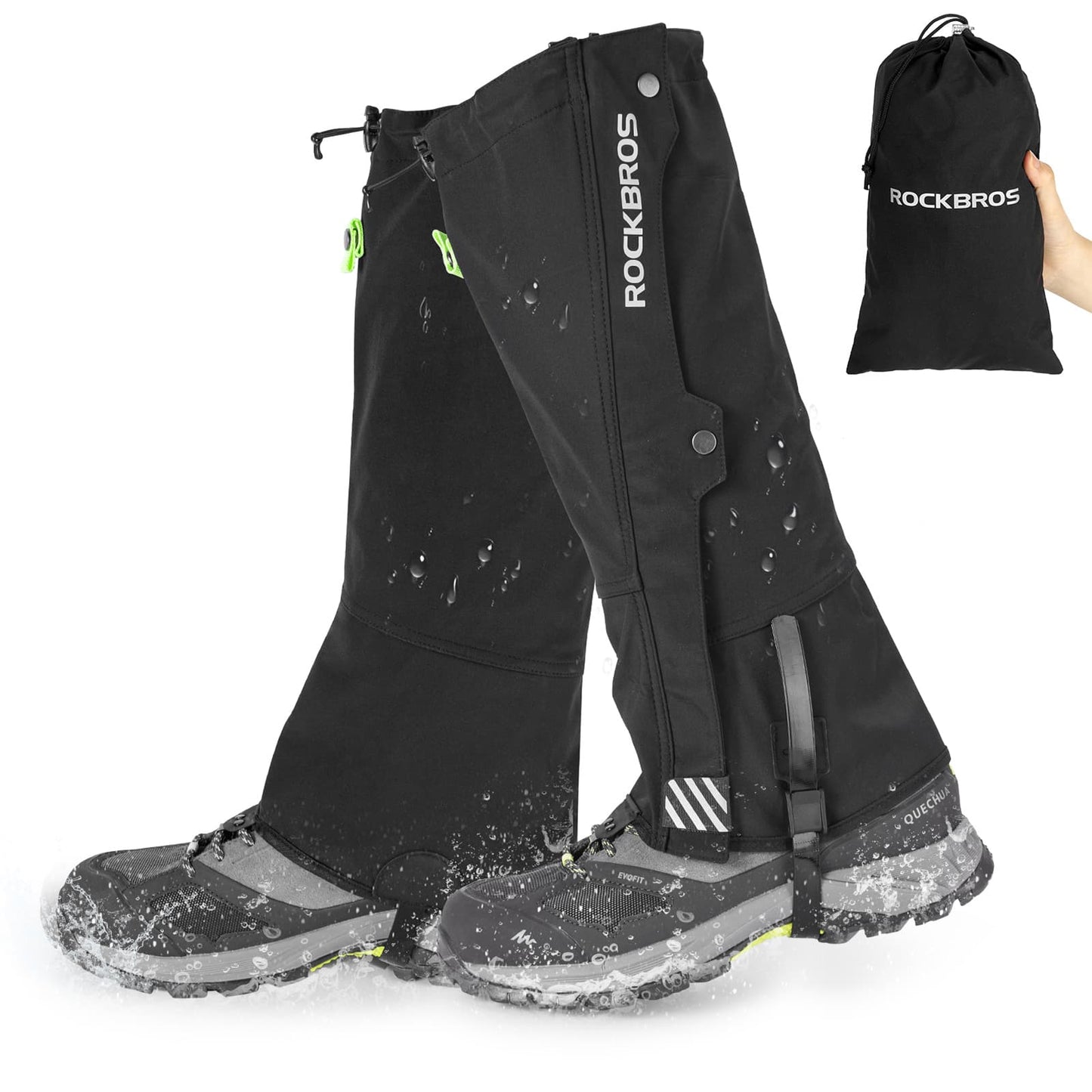 ROCKBROS Outdoor Gamaschen wasserdichte Schnee Gaiter für Herren Damen