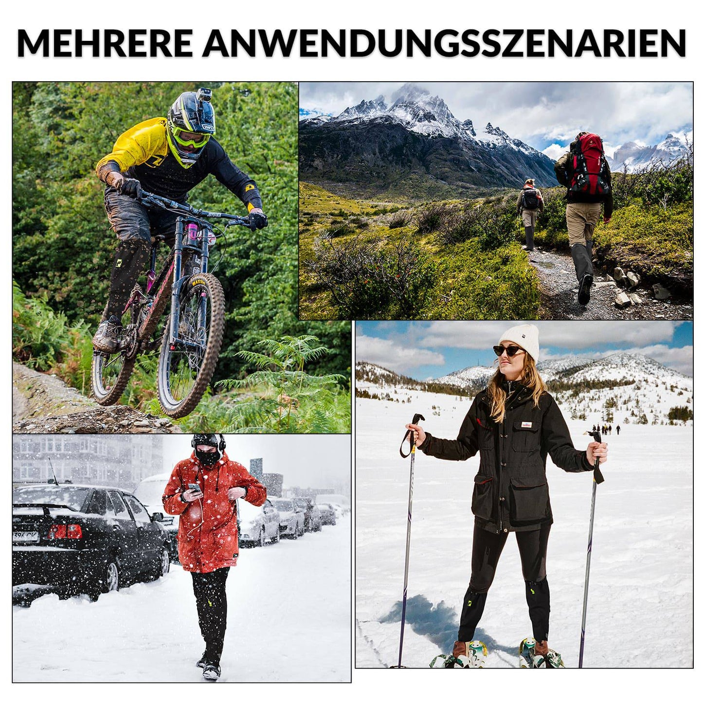 ROCKBROS Outdoor Gamaschen wasserdichte Schnee Gaiter für Herren Damen