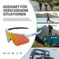 ROCKBROS Polarisierte Fahrradbrille mit 4 Wechselgläser
