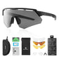 ROCKBROS Polarisierte Fahrradbrille mit 4 Wechselgläser