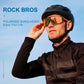 ROCKBROS Polarisierte Sonnenbrille Fahrradbrille Unisex Schwarz-Rot
