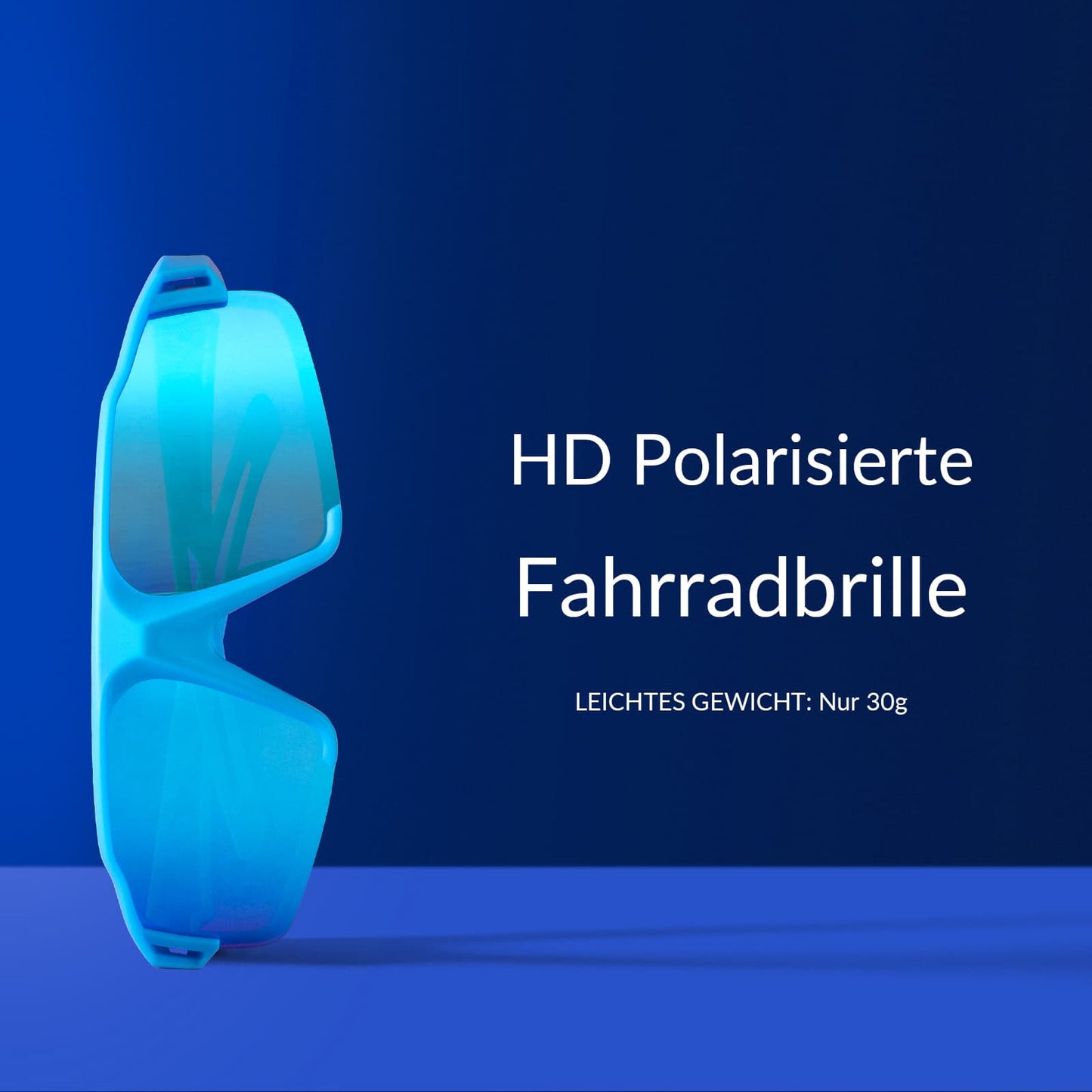 ROCKBROS polarisierte Sonnenbrille mit UV400 Schutz Hellblau Unisex