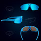ROCKBROS polarisierte Sonnenbrille mit UV400 Schutz Hellblau Unisex