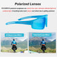 ROCKBROS polarisierte Sonnenbrille mit UV400 Schutz Hellblau Unisex