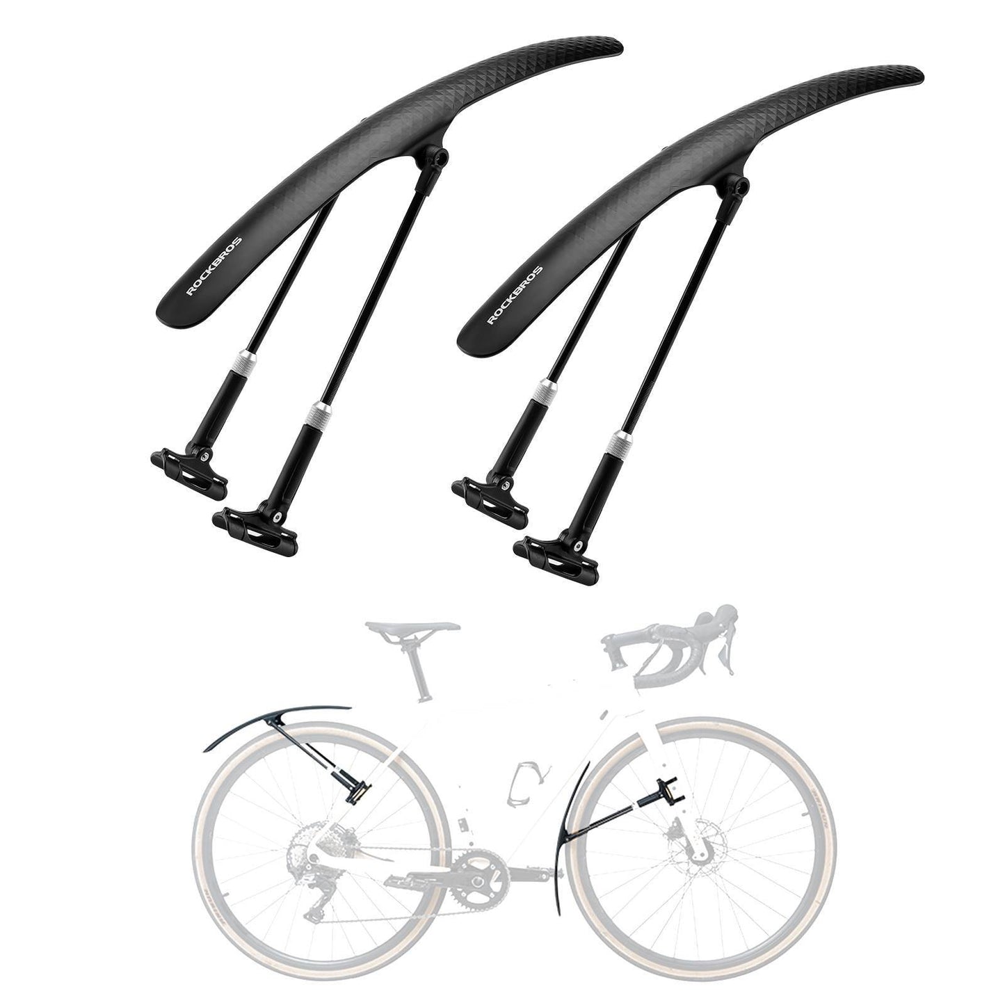 ROCKBROS Rennrad Schutzblech Set für 27,5 Zoll Fahrräder Quick-Release