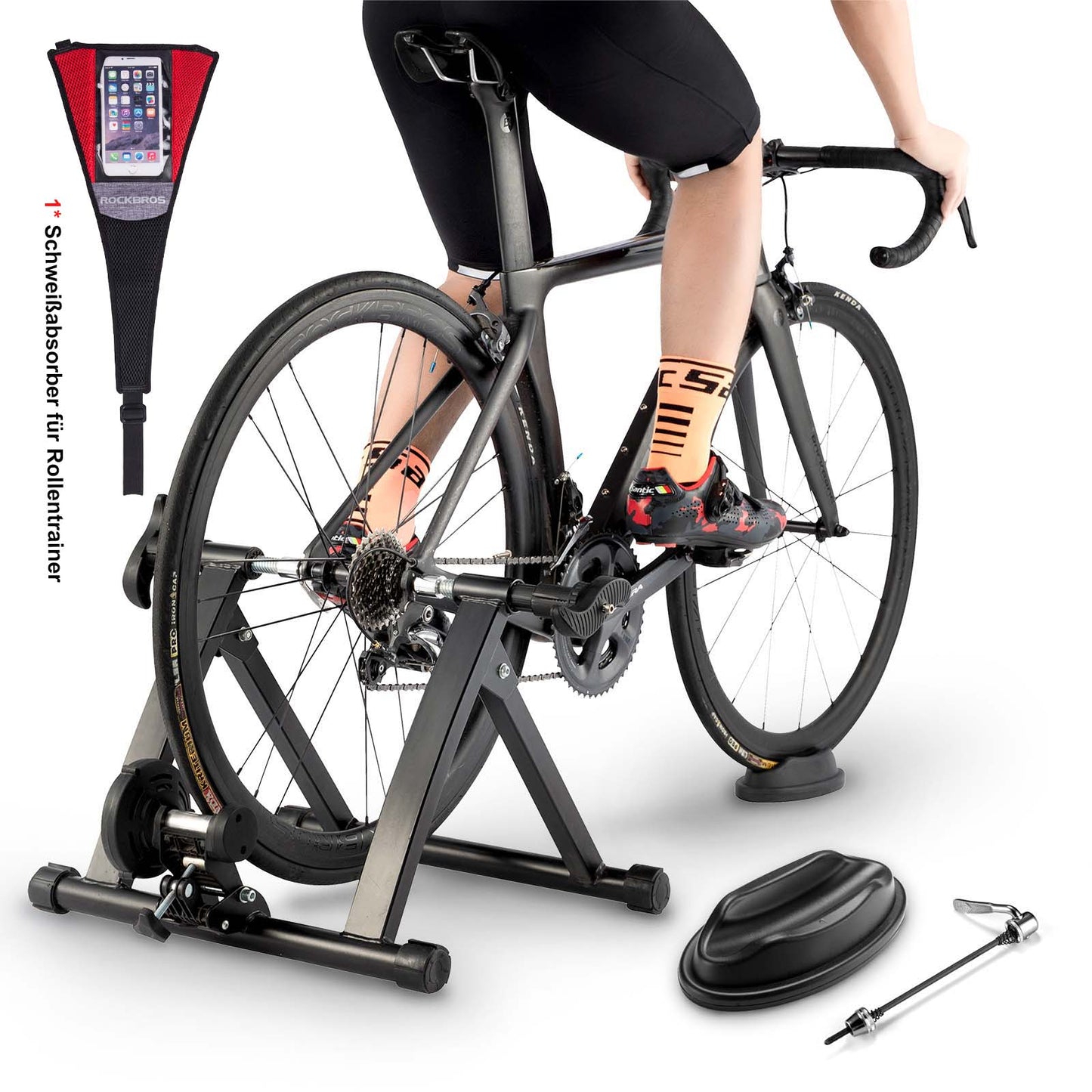 ROCKBROS Rollentrainer Magnetisches Indoor-Bike-Trainingsgerät Faltbar