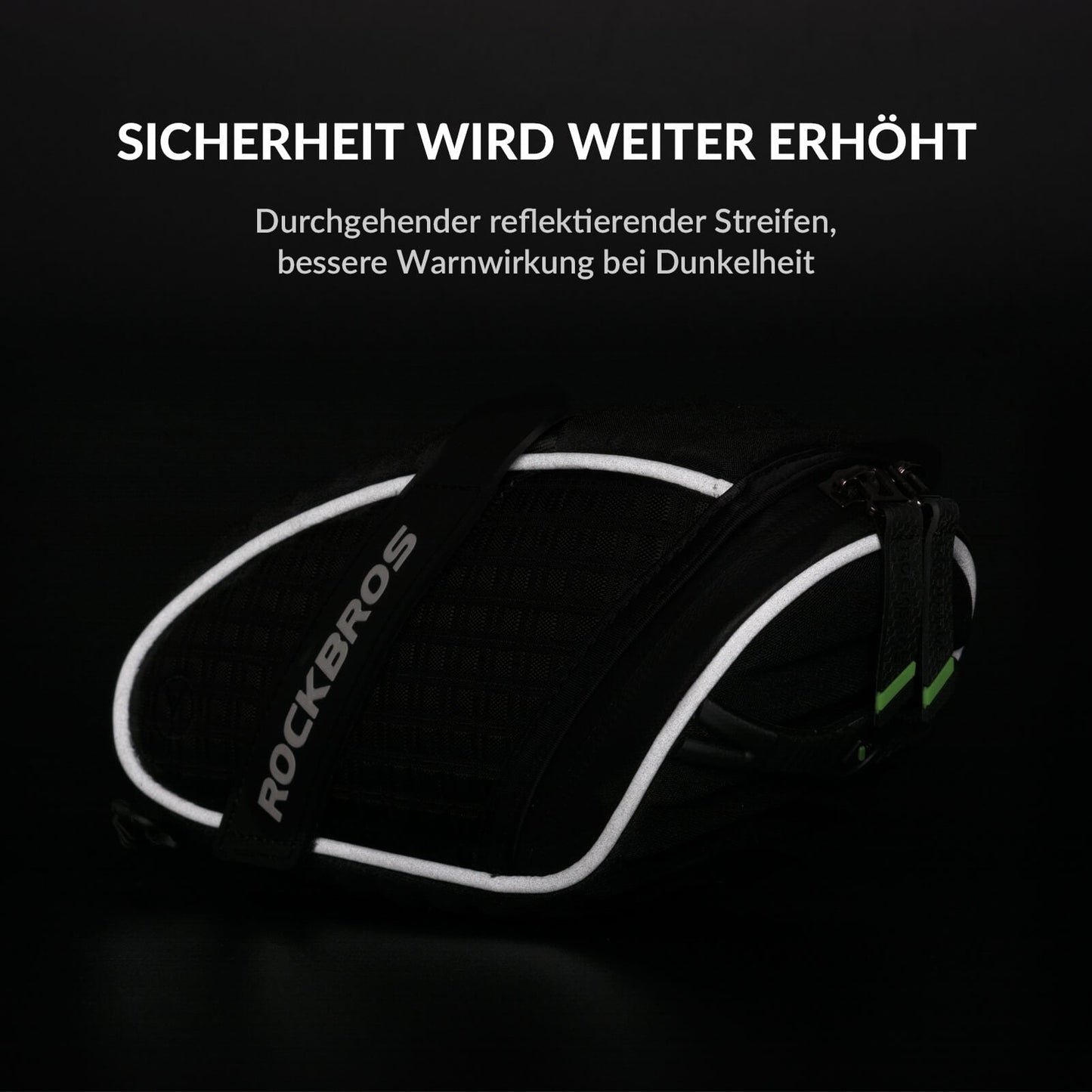 ROCKBROS Satteltaschen Fahrradsitz Taschen mit Rücklichthalter 1L