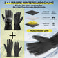 ROCKBROS Skihandschuhe 2 in 1 Winddicht Warme Handschuhe Schwarz M-2XL