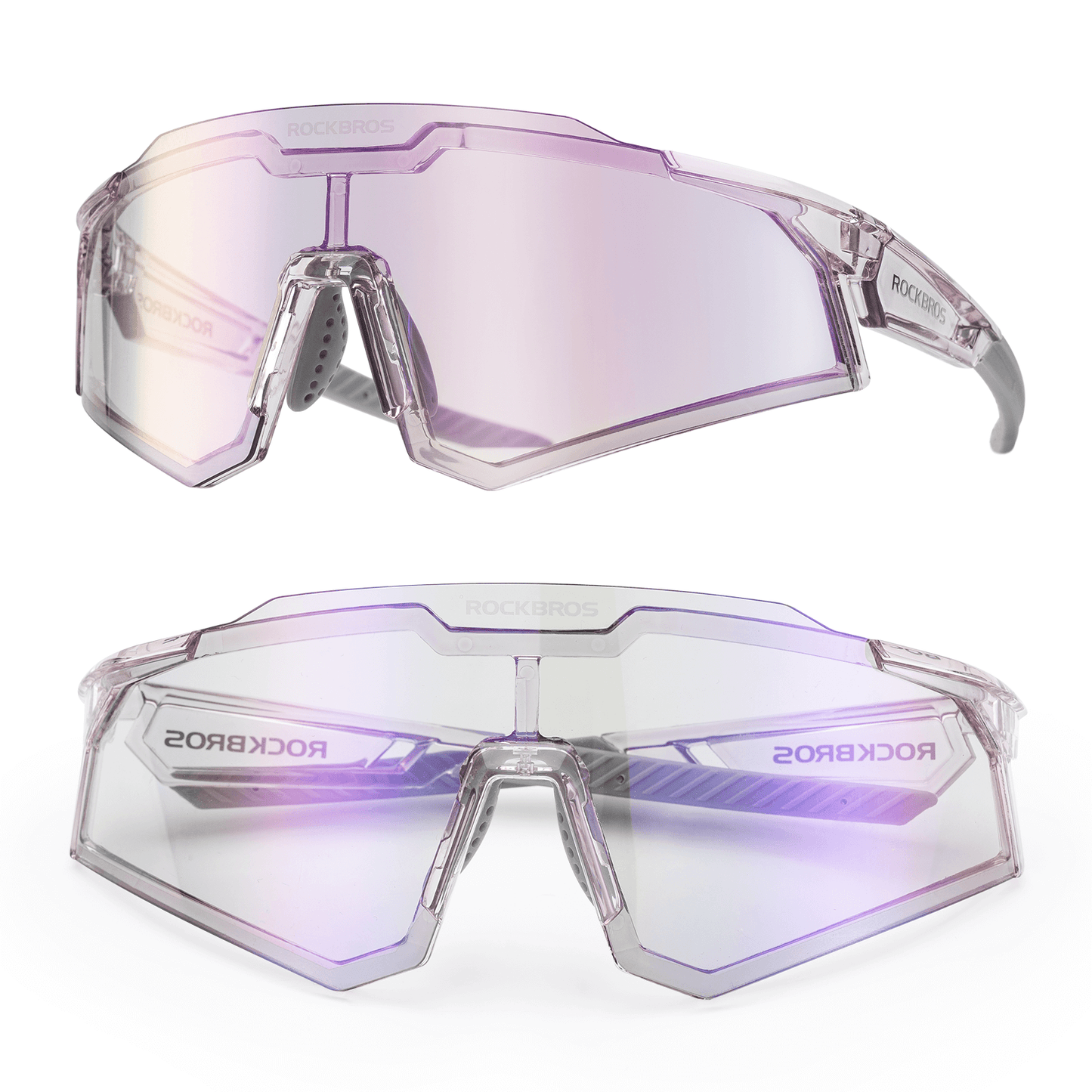 ROCKBROS Sonnenbrille Fahrradbrille Selbsttönend Outdoor UV400 Schutz
