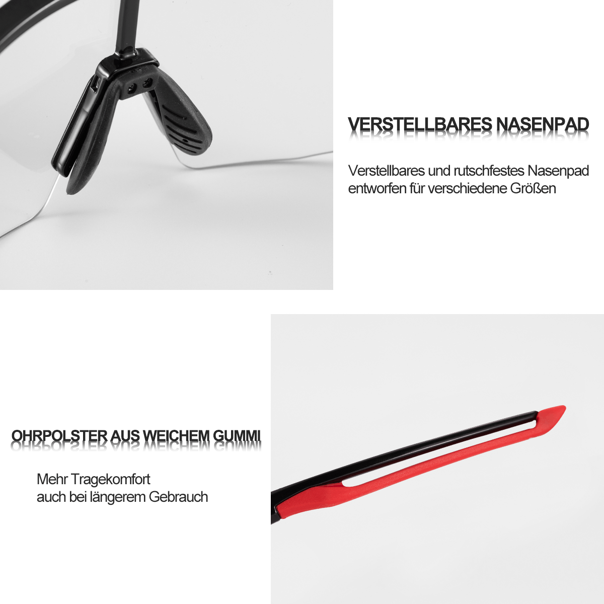 ROCKBROS Sonnenbrille für Männer & Frauen UV-Schutz Fahrradbrille