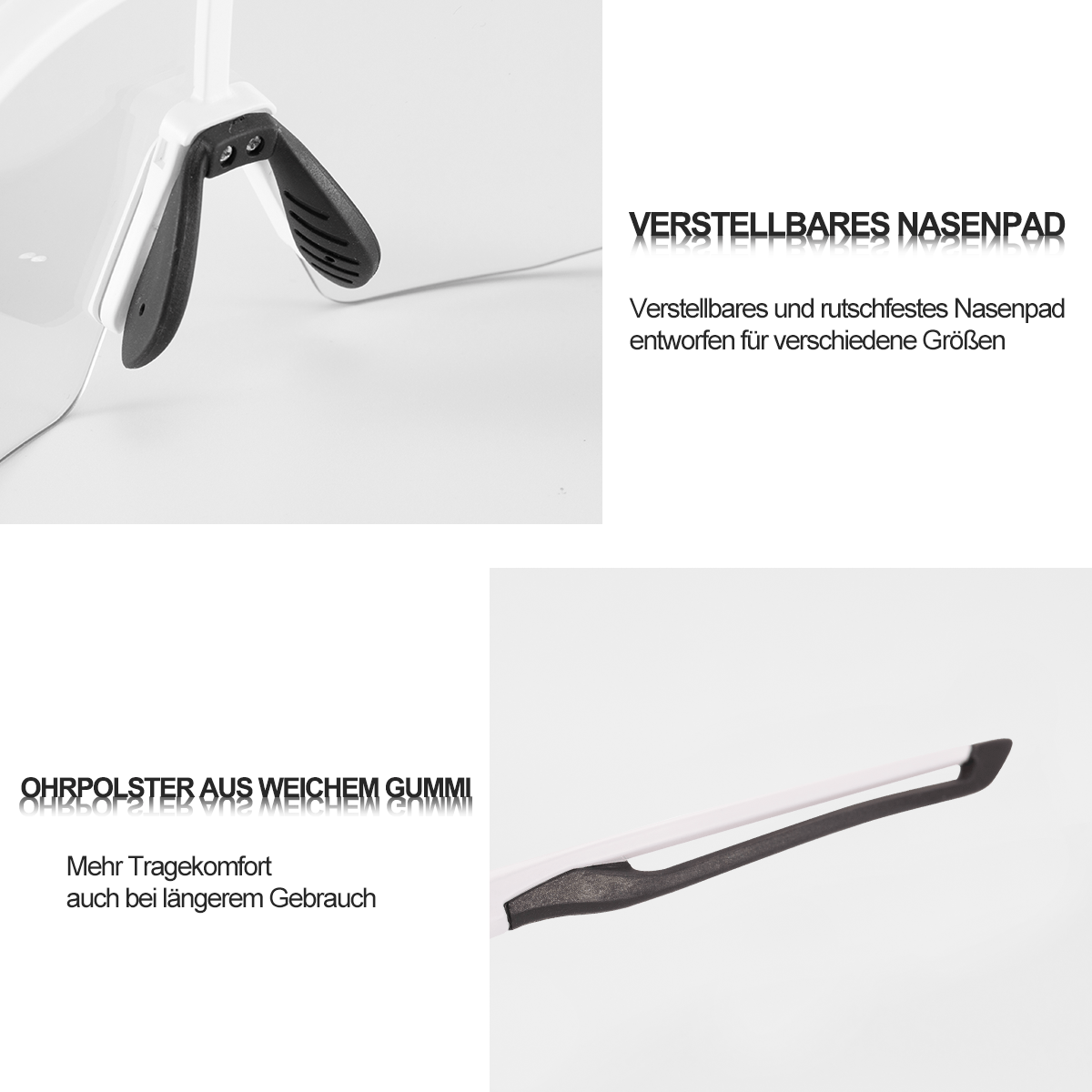 ROCKBROS Sonnenbrille für Männer & Frauen UV-Schutz Fahrradbrille