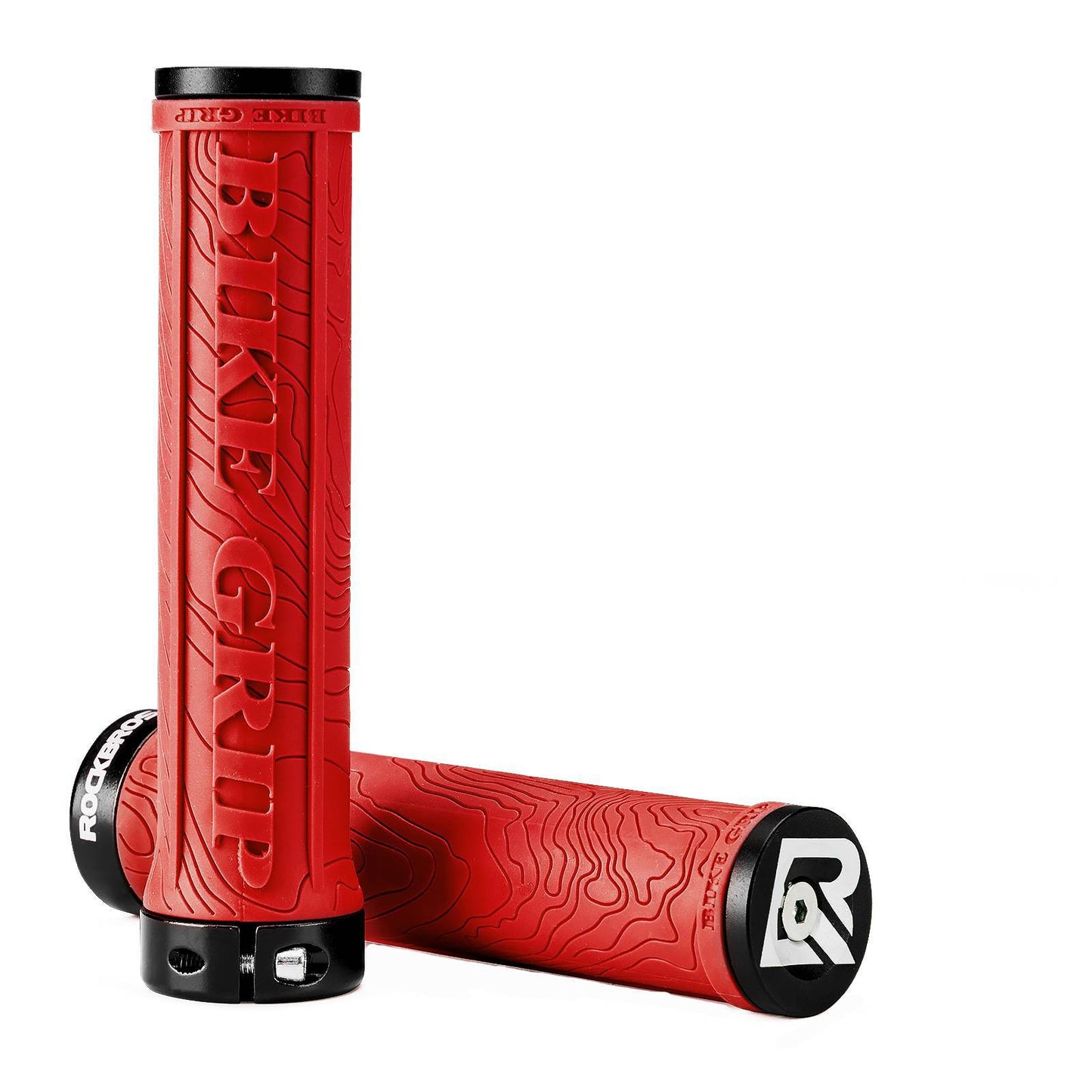 ROCKBROS Ultra-Leicht Fahrradgriffe aus Gummi mit Aluminium Lock-on Design
