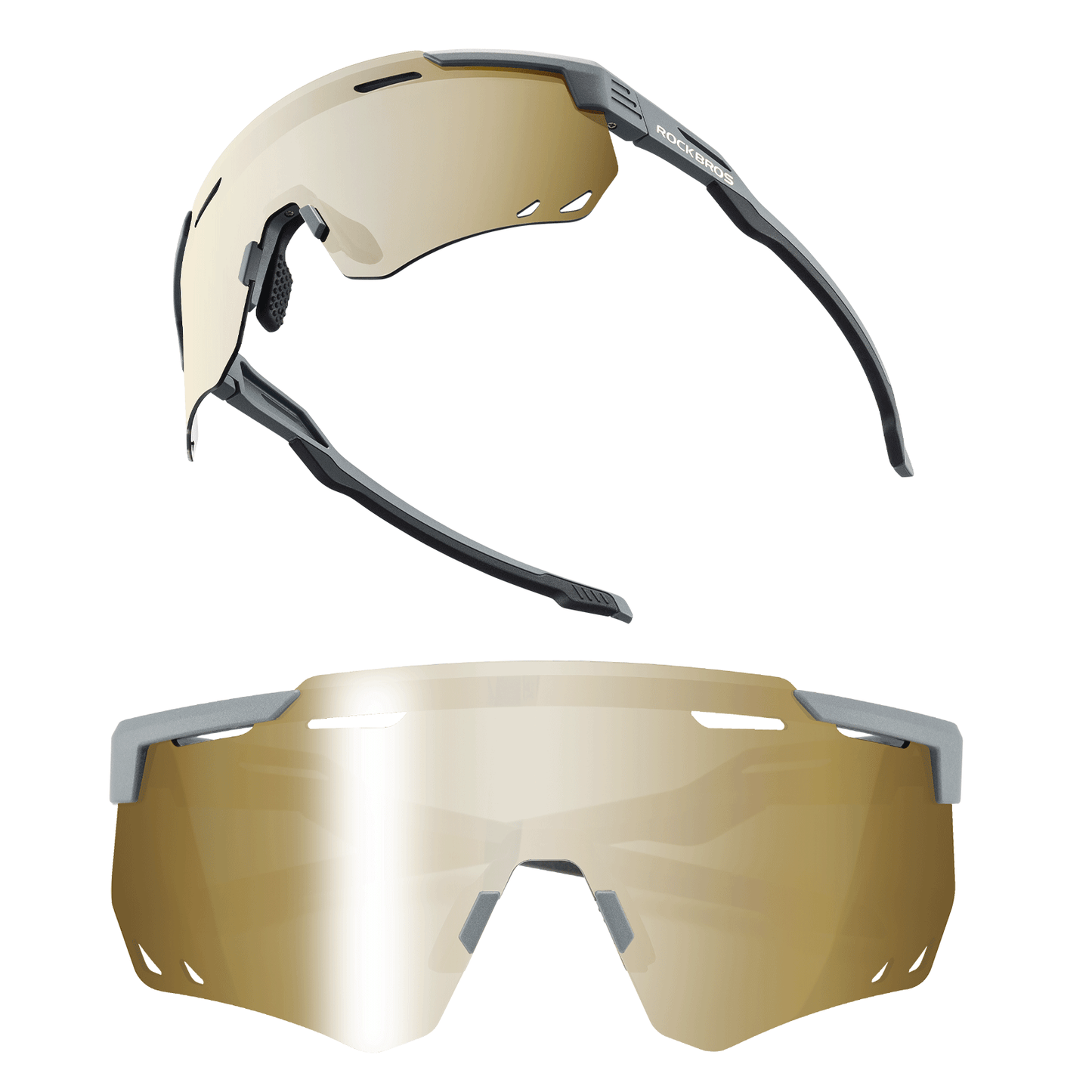 ROCKBROS Ultraleicht Fahrradbrille Polarisierte Sonnenbrille mit UV400-Schutz