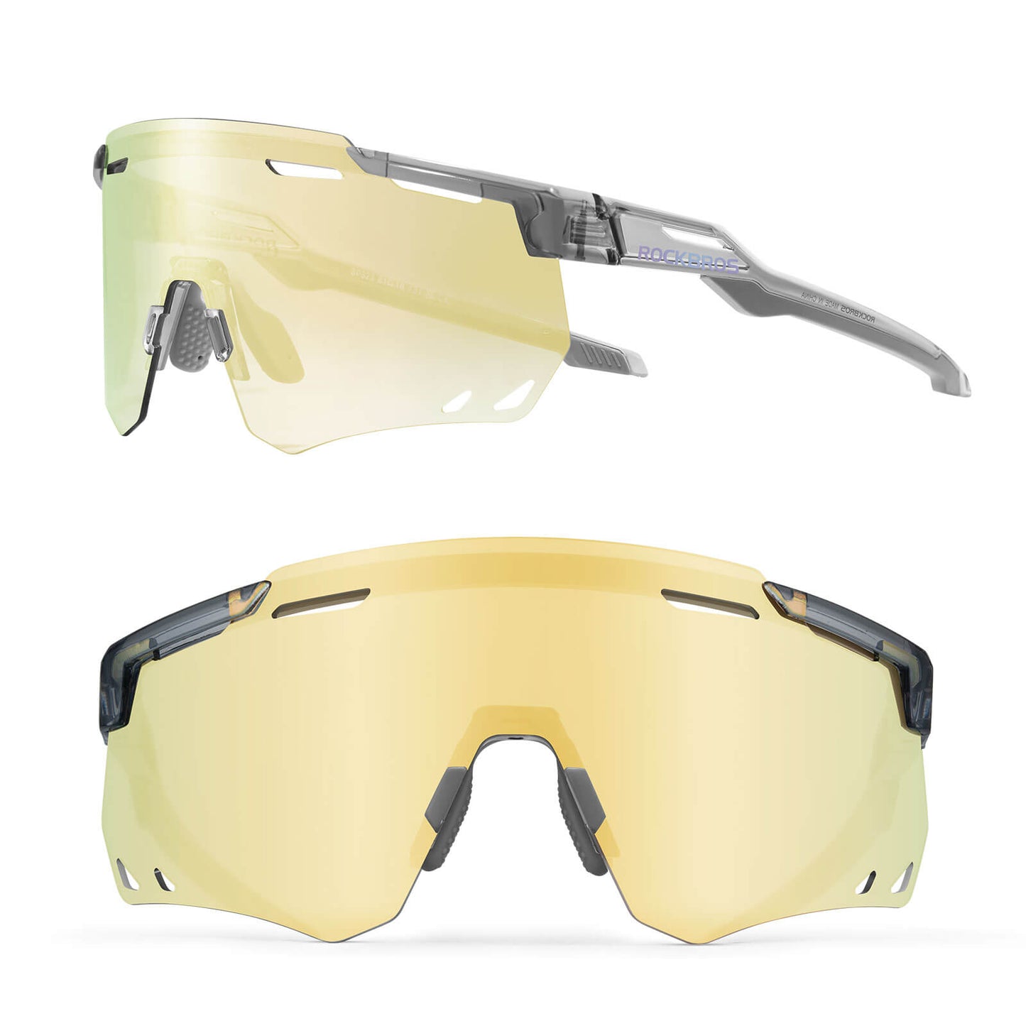 ROCKBROS Ultraleicht Fahrradbrille Selbsttönende Sonnenbrille mit UV400-Schutz