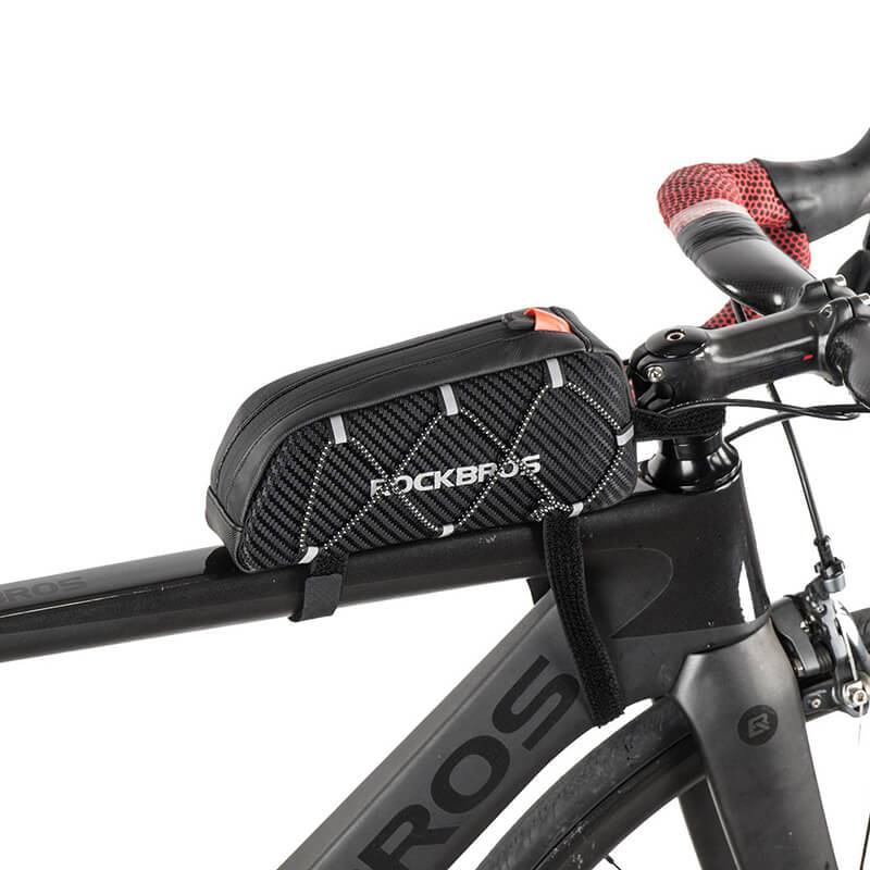 ROCKBROS Wasserdichte Rahmentasche Oberrohrtasche Schwarz 1L