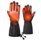 ROCKBROS Winter Handschuhe Beheizbare Fahrradhandschuhe mit Batterie M-XL