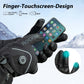 ROCKBROS Winter Skihandschuhe Wiederaufladbare Beheizte Handschuhe Schwarz