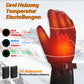 ROCKBROS Winter Skihandschuhe Wiederaufladbare Beheizte Handschuhe Schwarz